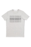 SBU 01801 T-shirt mélangé gris à col rond imprimé à la main 05