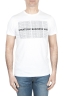 SBU 01803 T-shirt girocollo bianca stampata a mano 01
