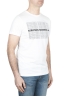SBU 01803 T-shirt blanc à col rond imprimé à la main 02