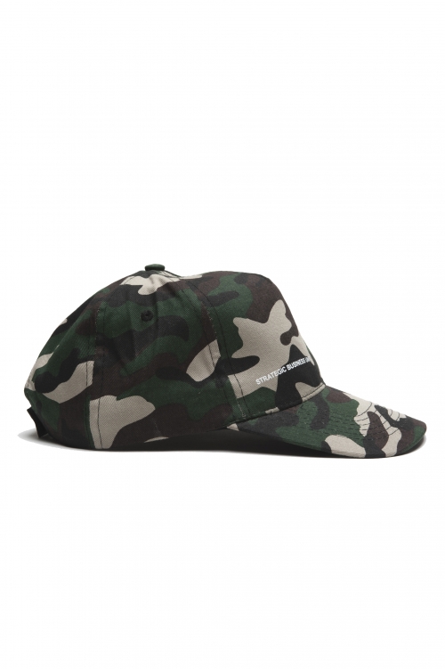 SBU 01809 Classic cotton baseball cap camouflage green 01