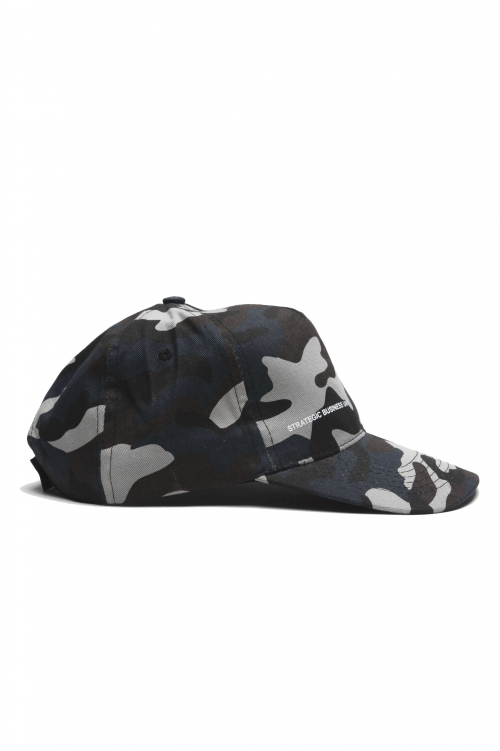 SBU 01810 Classic cotton baseball cap camouflage blue 01