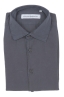 SBU 01316_19AW Camisa de sarga de algodón gris 06