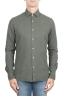 SBU 01319_19AW Green cotton twill shirt 01