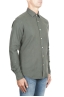 SBU 01319_19AW Green cotton twill shirt 02