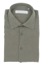 SBU 01319_19AW Green cotton twill shirt 06