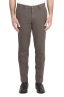 SBU 01539_19AW Pantalones chinos clásicos en algodón elástico marrón 01