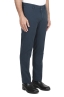 SBU 01544_19AW Classic chino pants in blue stretch cotton 02