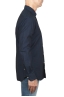 SBU 01825_19AW Camicia classica in cotone tinta con indaco naturale blue 03