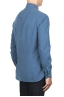 SBU 01832_19AW Camisa clásica de sarga de algodón azul 04