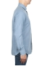 SBU 01833_19AW Camisa clásica de sarga de algodón azul claro 03