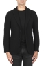 SBU 01840_19AW Black stretch cotton sport blazer unconstructed and unlined 01