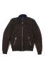 SBU 01845_19AW Padded brown leather bomber jacket 06