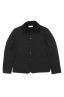 SBU 01847_19AW Padded black work jacket with ecological fur 06