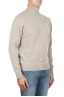 SBU 01854_19AW Beige roll-neck sweater in wool cashmere blend 02
