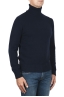 SBU 01855_19AW Blue roll-neck sweater in wool cashmere blend 02