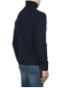 SBU 01855_19AW Blue roll-neck sweater in wool cashmere blend 04