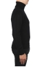 SBU 01857_19AW Jersey con cuello vuelto negro en mezcla de lana y cachemir 03