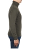 SBU 01859_19AW Green roll-neck sweater in wool cashmere blend 03