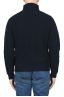 SBU 01860_19AW Pullover collo alto in pura lana a costa inglese blue 05