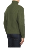 SBU 01862_19AW Green turtleneck sweater in pure wool fisherman's rib 04