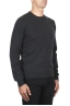 SBU 01871_19AW Anthracite pure cashmere crew neck sweater 02