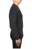 SBU 01871_19AW Anthracite pure cashmere crew neck sweater 03