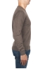 SBU 01872_19AW Brown pure cashmere crew neck sweater 03