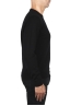 SBU 01873_19AW Black pure cashmere crew neck sweater 03