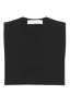 SBU 01875_19AW Jersey negro con cuello redondo en lana merino extra fino 06