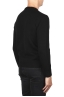 SBU 01878_19AW Black crew neck sweater in merino wool extra fine 04