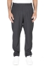 SBU 01887_19AW Pantalone con elastico in fresco di lana grigio 01