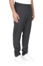 SBU 01887_19AW Pantalone con elastico in fresco di lana grigio 02