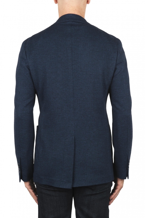 SBU 01891_19AW Blue wool and cotton blazer unconstructed and unlined 01