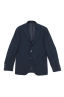 SBU 01891_19AW Blazer de lana y algodón azul desestructurada y sin forro 06