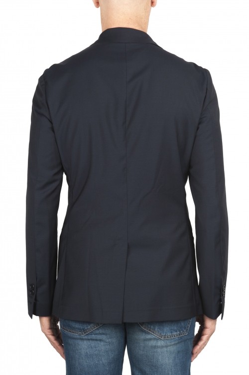 SBU 01894_19AW Blue cool wool jacket unconstructed and unlined 01