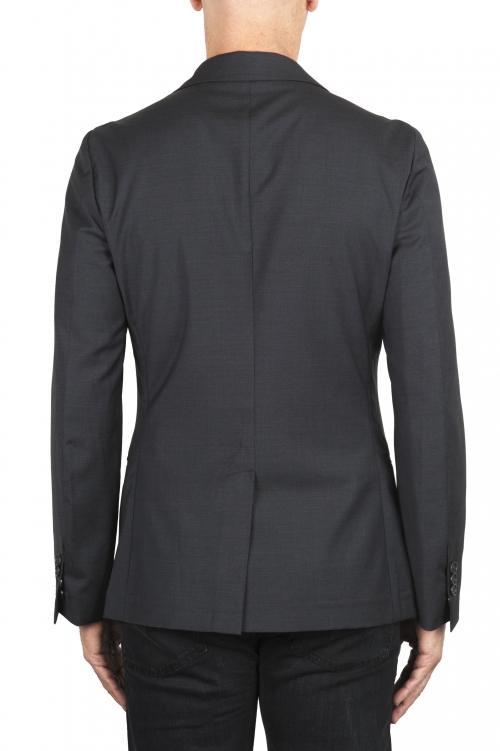 SBU 01895_19AW Gray cool wool jacket unconstructed and unlined 01