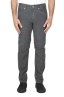 SBU 01457_19AW Jeans elasticizzato in velluto millerighe a coste sovratinto prelavato grigio 01