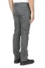 SBU 01457_19AW Grey overdyed pre-washed stretch ribbed corduroy cotton jeans 04