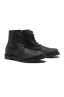 SBU 01511_19AW Classic high top desert boots in black waxed calfskin leather 02