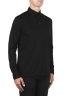 SBU 01910_19AW Classic long sleeve black merino extra fine polo shirt  02
