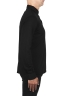SBU 01910_19AW Classic long sleeve black merino extra fine polo shirt  03