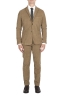 SBU 01550_AW19 Beige stretch corduroy sport suit blazer and trouser 01