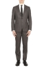 SBU 01589_19AW Blazer y pantalón de traje formal en lana  fresca marrón oscuro 01