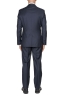 SBU 01056_19AW Blazer et pantalon de costume bleu en fresco de laine pour hommes 03