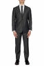 SBU 01052_19AW Blazer et pantalon de costume noir en fresco de laine pour hommes 01
