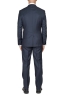 SBU 01053_19AW Men's navy blue cool wool formal suit partridge eye blazer and trouser 03