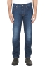 SBU 01453_19AW Jeans en coton stretch délavé usé teinté indigo 01
