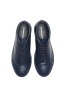 SBU 01522_19AW Mid top lace up sneakers in blue calfskin leather 04