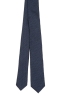SBU 01571_19AW Corbata clásica de punta fina en lana y seda azul 04