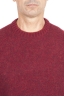 SBU 01472_19AW Suéter rojo de cuello redondo en lana boucle merino extra fina 04